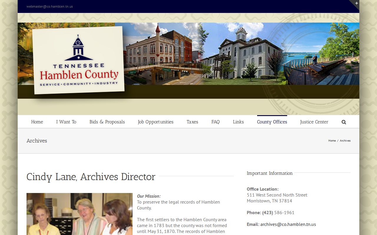 Morristown people search at Hamblen County Archives
